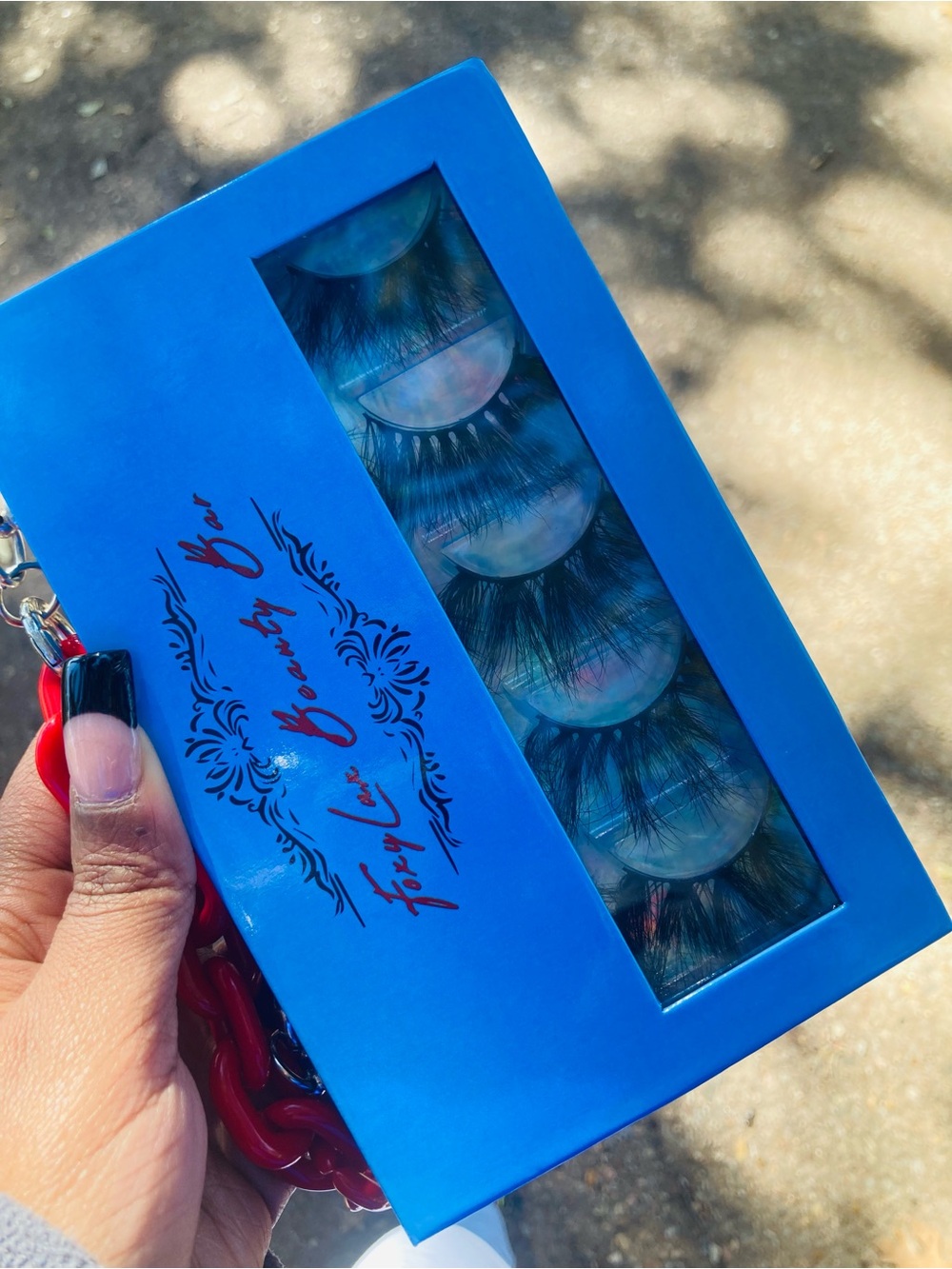 Blue False Eyelash Set - Voluminous Layered Lashes